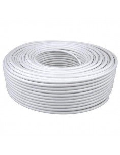 Rollo Cable coaxial 100 metros blanco  Cobre-Cobre