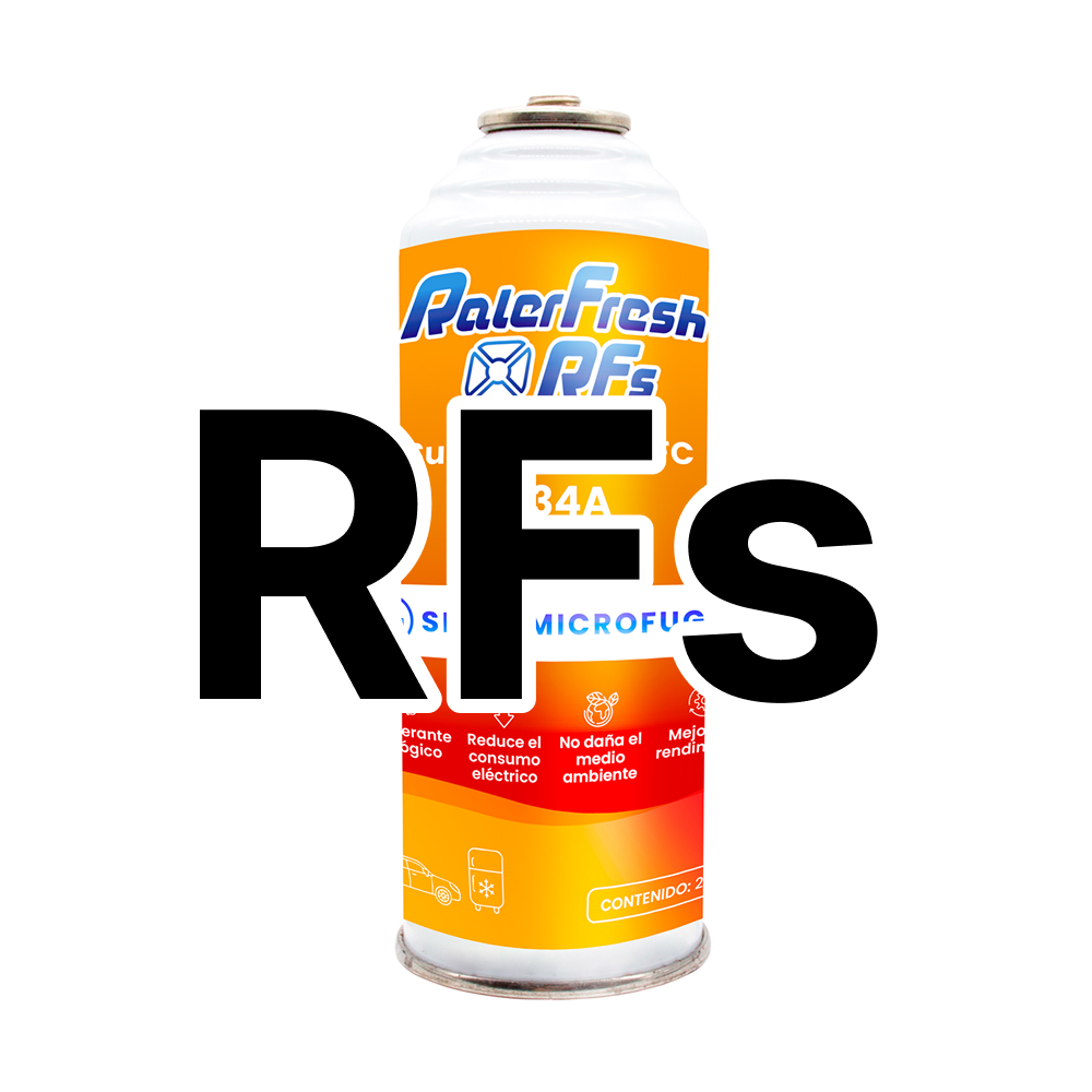 Gas Refrigerante Ralerfresh RFs Compacto para aire acondicionado de coche o nevera, sustituto del gas R12 y R134A