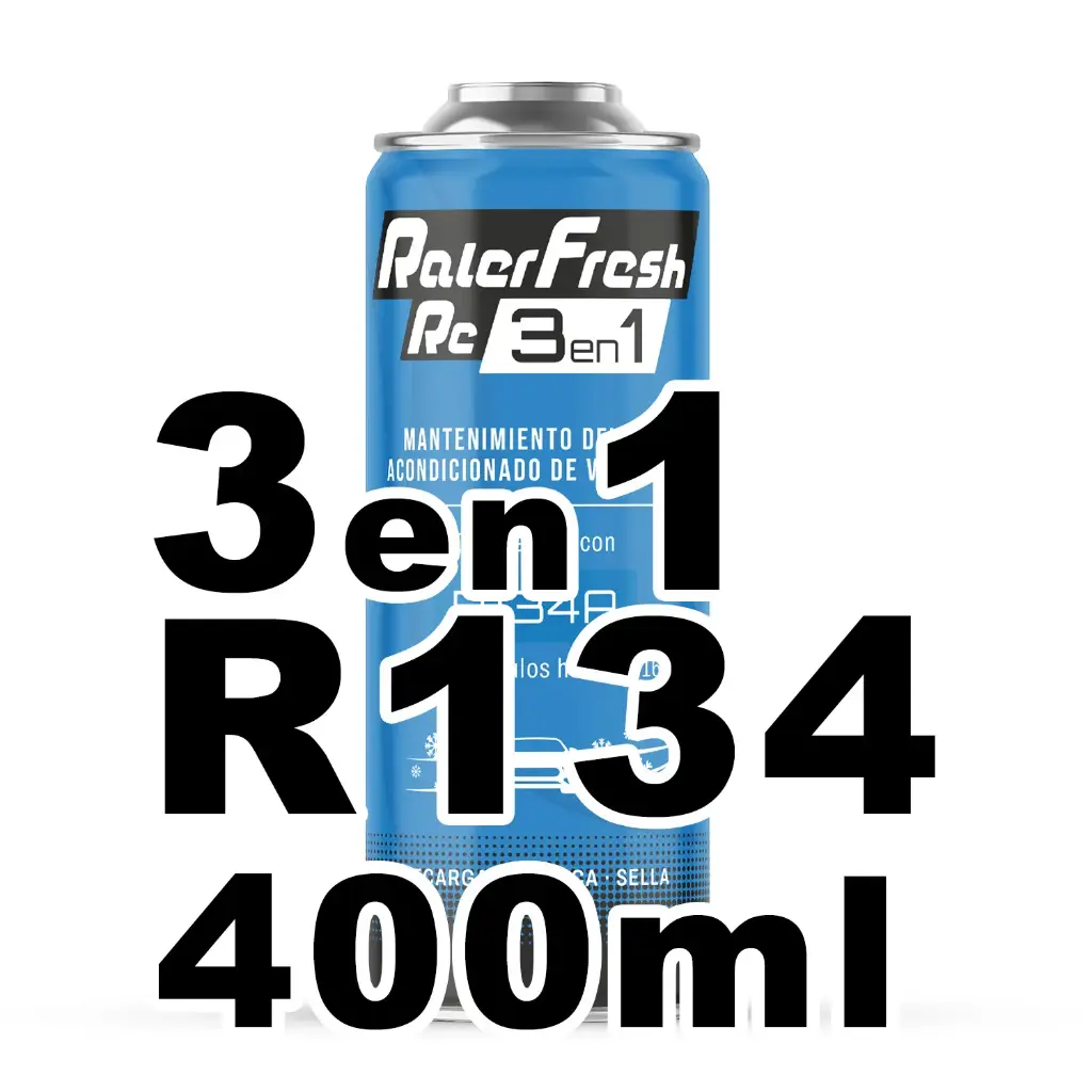 Gas Refrigerante Ralerfresh RC 3en1 400ml para sistemas con R134A