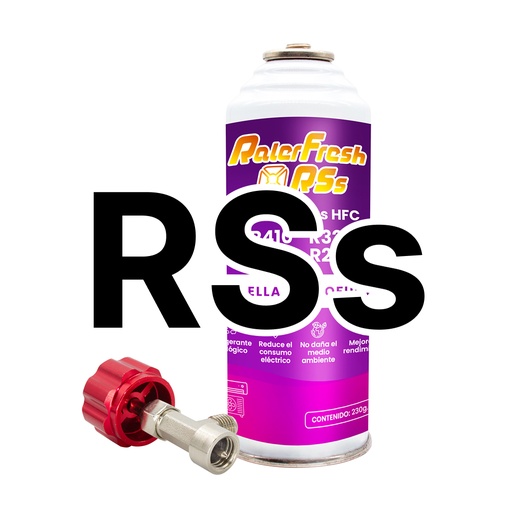 [RSSKEY] Gas Refrigerante Ralerfresh RSs para aire acondicionado tipo split sustituto de los gases R410,R32,R407 y R22 con llave