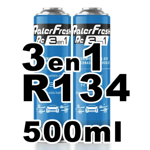 [RC1331-2] Pack gas refrigerante 2 botellas Ralerfresh RC R134A 3en1 500ml