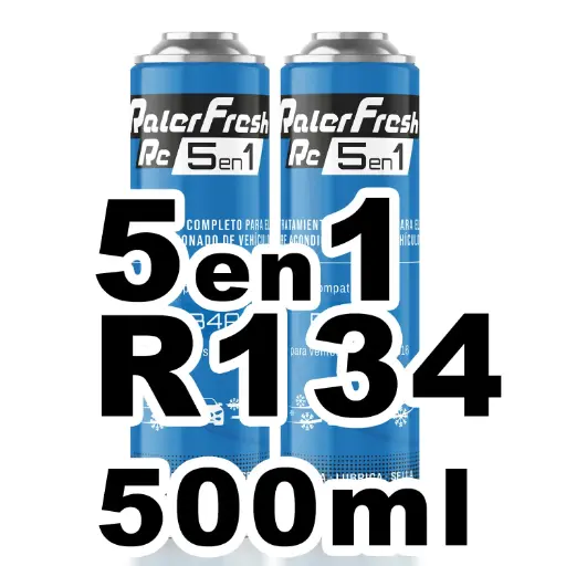 [RC1351-2] Pack gas refrigerante 2 botellas Ralerfresh RC R134A 5en1 500ml